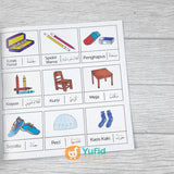 BUKU AYO MEWARNAI TEMA PERLENGKAPAN SEKOLAH SERI 3 (AT-TUQA)