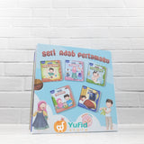 BUKU BOARD BOOK SERI ADAB PERTAMAKU - SET 5 BUKU (ALKAHFI KIDS)
