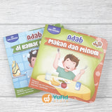 BUKU BOARD BOOK SERI ADAB PERTAMAKU - SET 5 BUKU (ALKAHFI KIDS)