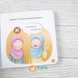 BUKU BOARD BOOK SERI ADAB PERTAMAKU - SET 5 BUKU (ALKAHFI KIDS)