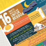 POSTER WAKTU MUSTAJAB UNTUK BERDOA (KUN SHOLIHAN)