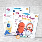 BUKU SERI ANAK MANDIRI - MANDI GOSOK GIGI BERPAKAIAN (AHLAN)