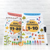 BUKU TULIS HAPUS BUKU PERTAMAKU 1-10 DAN 11-20 - SET 2 BUKU (AHLAN)