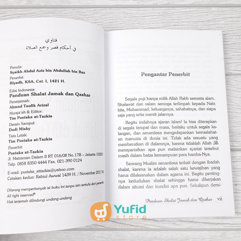 Buku Panduan Shalat Jamak Dan Qashar (Pustaka Attazkia) – Yufid Store ...