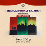 King Salman Premium Pocket Sajadah Custom Nama Ukuran Medium (King Salman)
