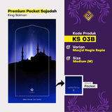 King Salman Premium Pocket Sajadah Custom Nama Ukuran Medium (King Salman)