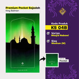 King Salman Premium Pocket Sajadah Custom Nama Ukuran Medium (King Salman)
