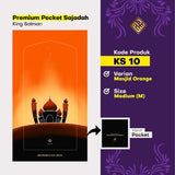 King Salman Premium Pocket Sajadah Custom Nama Ukuran Medium (King Salman)