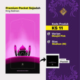 King Salman Premium Pocket Sajadah Custom Nama Ukuran Medium (King Salman)