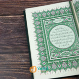 Mushaf Asli Madinah Ukuran A5 Cover Hijau Tua (Majma Malik Fahd)