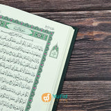 Mushaf Asli Madinah Ukuran A5 Cover Hijau Tua (Majma Malik Fahd)