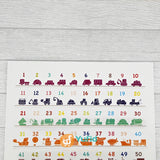 Poster Belajar Angka 1-100 Dilengkapi Gambar