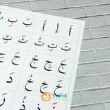 Poster Hijaiyah Harokat Hitam Putih