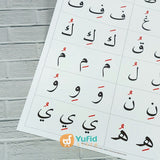 Poster Hijaiyah Harokat Hitam Putih