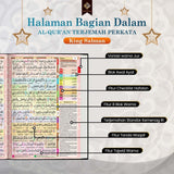 Mushaf Al-Qur'an Custom Nama Ukuran A4 Tipe Terjemah Perkata (King Salman)