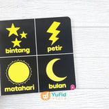 BUKU BAYI 0+ TAHUN - CONTRAST BABY BOOK BERDASARKAN RISET AHLI (PUSTAKA QURAN SUNNAH)