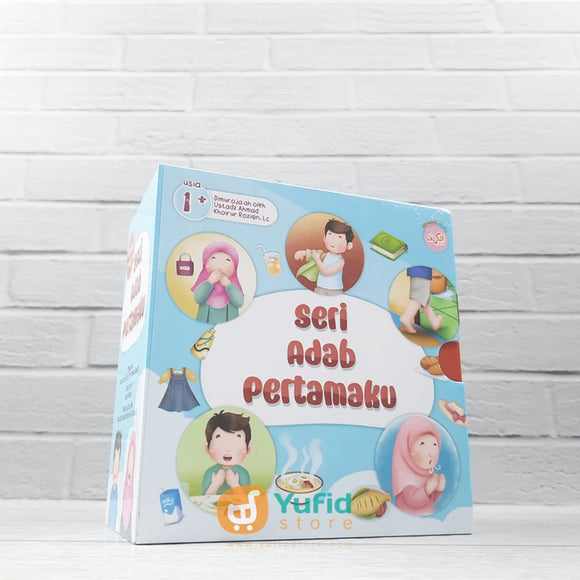 BUKU BOARD BOOK SERI ADAB PERTAMAKU - SET 5 BUKU (ALKAHFI KIDS)