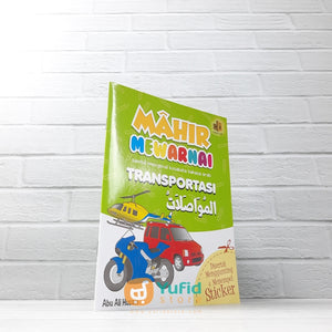 BUKU MAHIR MEWARNAI SAMBIL MENGENAL KOSAKATA BAHASA ARAB SERI TRANSPORTASI (DAAR ILMI)