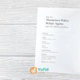 BUKU SAKU MANAJEMEN WAKTU BELAJAR AGAMA (MUSLIMAFIYAH)