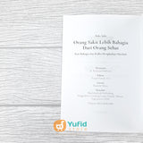 BUKU SAKU ORANG SAKIT LEBIH BAHAGIA DARI ORANG SEHAT (MUSLIMAFIYAH)