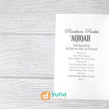 BUKU SAKU PANDUAN PRAKTIS AQIQAH BERDASARKAN ALQURAN DAN AS-SUNNAH (PUSTAKA IBNU UMAR)