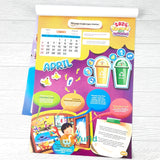 KALENDER DINDING ANAK 2026 JAGA KESEHATAN - 365 HARI HIDUP SEHAT DAN CERDAS (AHLAN)