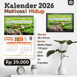 KALENDER DINDING YUFID 2026 MOTIVASI HIDUP