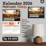 KALENDER DINDING YUFID 2026 MOTIVASI HIDUP