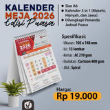 KALENDER MEJA YUFID 2026 EDISI PUASA - UKURAN A6 (PRE ORDER)