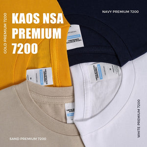 Kaos Polos NSA Premium 24s - New States Apparel Premium Cotton 7200 - Ukuran 2XL