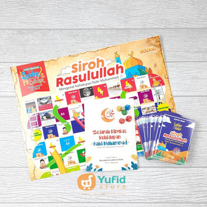 LADDER DAN SLIDER SIROH RASULULLAH -  PERMAINAN EDUKASI ANAK ISLAMI MENGENAL KEHIDUPAN NABI MUHAMMAD (ADZKIA BOOKS)