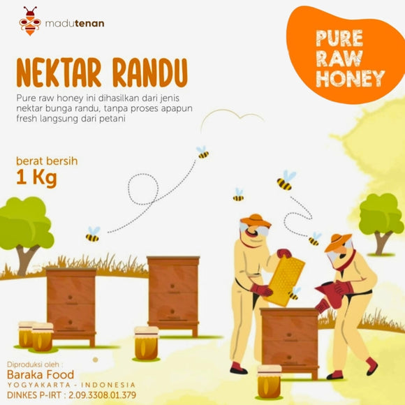 MADU TENAN NEKTAR RANDU 1 KG - PURE RAW HONEY