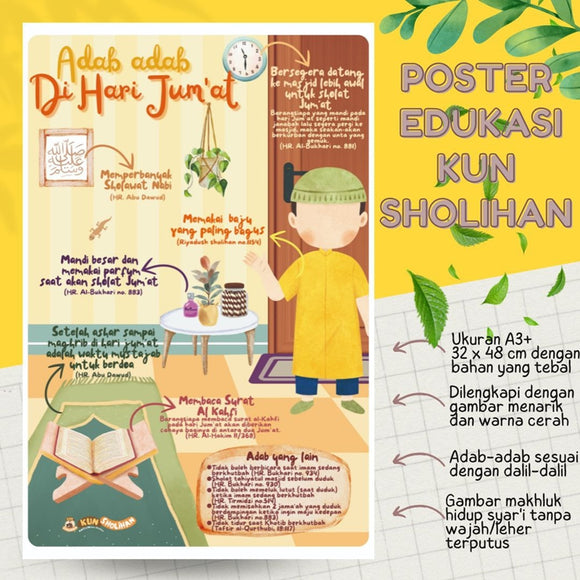 POSTER ADAB-ADAB DI HARI JUMAT (KUN SHOLIHAN)