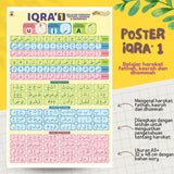 POSTER IQRA’ 1 - BELAJAR HARAKAT FATHAH KASROH DAN DHOMMAH (KUN SHOLIHAN)