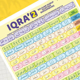 POSTER IQRA' 2 - BELAJAR HURUF HIJAIYAH BERSAMBUNG (KUN SHOLIHAN)