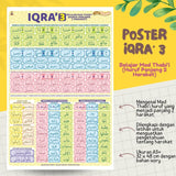 POSTER IQRA' 3 - BELAJAR MAD THABI’I HURUF PANJANG 2 HARAKAT (KUN SHOLIHAN)