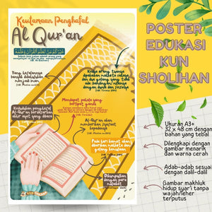 POSTER KEUTAMAAN PENGHAFAL AL-QUR'AN (KUN SHOLIHAN)