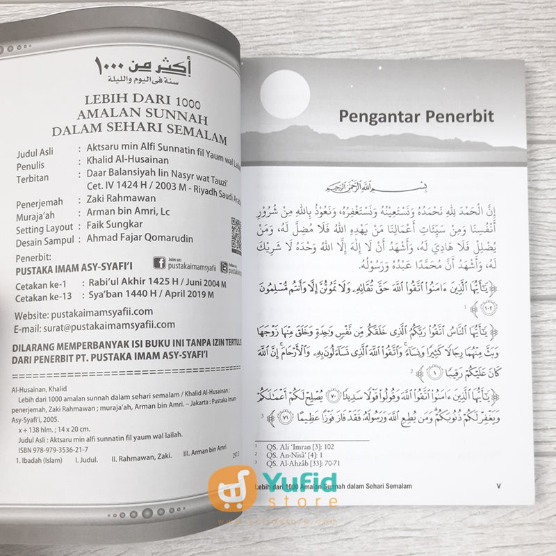 Buku Lebih Dari 1000 Amalan Sunnah Dalam Sehari Semalam Pustaka Imam
