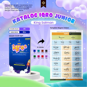 Buku Iqro Custom Nama Tipe Junior (King Salman)