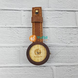 Jam Tangan Yufid.Tv Logo Ukir Strap Cokelat Diameter 40