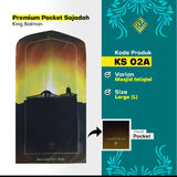 King Salman Premium Pocket Sajadah Custom Nama Ukuran Large (King Salman)