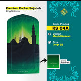 King Salman Premium Pocket Sajadah Custom Nama Ukuran Large (King Salman)