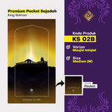 King Salman Premium Pocket Sajadah Custom Nama Ukuran Medium (King Salman)