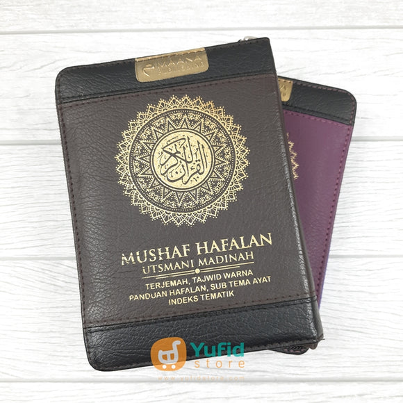 Mushaf Hafalan Utsmani Madinah Terjemah Tajwid Resleting A6 (Maana Publishing)