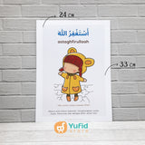 Paket Poster Anak Kalimah Thayyibah Ukuran A4