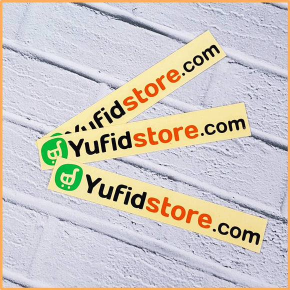 Sticker Yufid Store Hijau Hitam Orange
