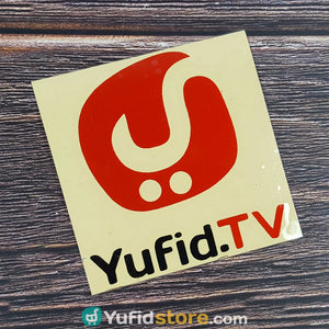 Sticker Yufid TV Merah Hitam Persegi